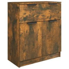 Vidaxl Komoda dimljeni hrast 60x30x70 cm konstruiran les
