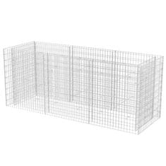 Vidaxl Visoka greda gabion jeklo 270x90x100 cm