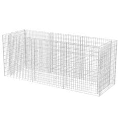 Greatstore Visoka greda gabion jeklo 270x90x100 cm