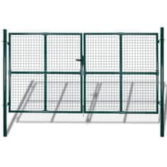Vidaxl Mrežasta vrtna vrata za ograjo 289 x 175 cm / 306 x 225 cm