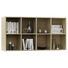 Vidaxl Knjižna omara / komoda sonoma hrast 66x30x130 cm iverna plošča
