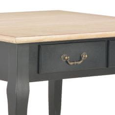 Vidaxl Klubska mizica iz lesa 80x80x50 cm črna