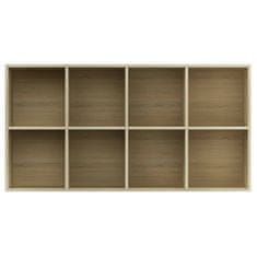 Vidaxl Knjižna omara / komoda sonoma hrast 66x30x130 cm iverna plošča