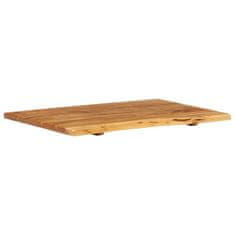 Vidaxl Površina za kopalniško toaletno mizo trdna akacija 80x52x2,5cm