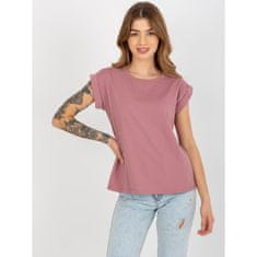BASIC FEEL GOOD Ženska majica z okroglim izrezom REVOLUTION roza RV-TS-4833.52_393214 XL
