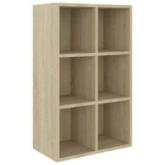 Vidaxl Knjižna omara/komoda sonoma hrast 66x30x97,8 cm iverna plošča