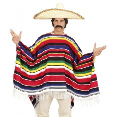 Widmann Delux Pustni Kostum Pončo za Mehičana 