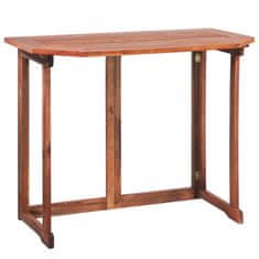 Greatstore Bistro miza 90x50x75 cm trden akacijev les