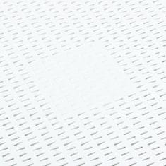 Vidaxl Stranska mizica bela 54x54x36,5 cm plastika