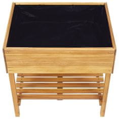 Vidaxl Dvignjeno vrtno cvetlično korito 78,5x58,5x78,5cm trdna akacija