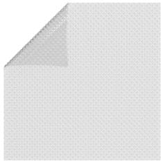 Greatstore Plavajoča PE solarna folija za bazen 488x244 cm siva