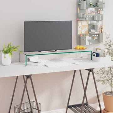 Vidaxl vidaXL Stekleno stojalo za monitor/TV 90x30x13 cm