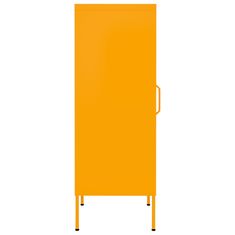 Vidaxl Omara za shranjevanje gorčično rumena 42,5x35x101,5 cm jeklo