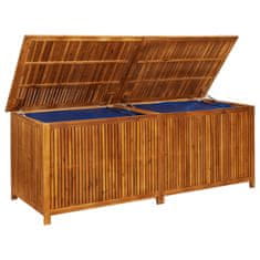 Vidaxl Vrtna škatla za shranjevanje 200x80x75 cm trden akacijev les