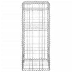 Vidaxl Gabionska košara steber 2 kosa 40x40x100 cm železo