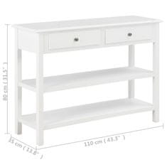 Vidaxl Komoda iz MDF-ja 110x35x80 cm bela