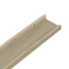 Vidaxl Stenske police 4 kosi sonoma hrast 100x9x3 cm