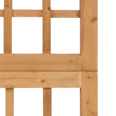 Greatstore 6-delni paravan/mreža iz lesa jelke 242,5x180 cm