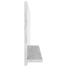 Vidaxl Kopalniško ogledalo betonsko sivo 80x10,5x37 cm iverna plošča