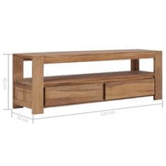 Vidaxl TV omarica 120x30x40 cm trdna tikovina