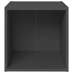Vidaxl TV omarice 4 kosi sive 37x35x37 cm iverna plošča