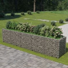 shumee Visoka greda gabion pocinkano jeklo 450x90x100 cm