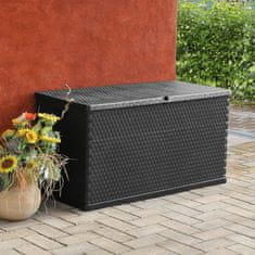 Vidaxl Vrtna škatla za shranjevanje 120x56x63 cm antracitna
