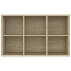Vidaxl Knjižna omara/komoda sonoma hrast 66x30x97,8 cm iverna plošča