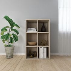 Vidaxl Knjižna omara/komoda sonoma hrast 66x30x97,8 cm iverna plošča