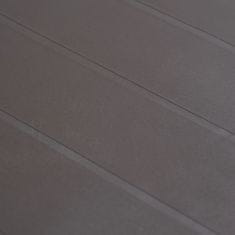 Vidaxl Vrtna miza iz plastike 150x90x72 cm izgled ratana rjava