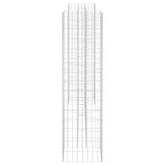 Vidaxl Korito za rastline gabion H-oblike jeklo 260x40x150 cm