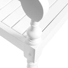 Vidaxl Batavia klop 98 cm trden mahagonij bela
