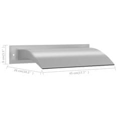 Vidaxl Vodni slap za bazen srebrn 45x9x26 cm nerjaveče jeklo