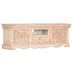 Vidaxl TV omarica bela 120x30x40 cm trden mangov les