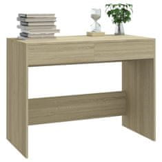 Vidaxl Pisalna miza sonoma hrast 101x50x76,5 cm iverna plošča