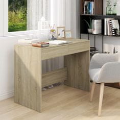 Vidaxl Pisalna miza sonoma hrast 101x50x76,5 cm iverna plošča