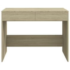 Vidaxl Pisalna miza sonoma hrast 101x50x76,5 cm iverna plošča