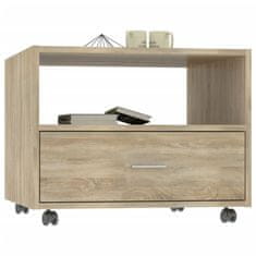 Vidaxl Klubska mizica sonoma hrast 55x55x40 cm konstruiran les