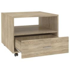 Vidaxl Klubska mizica sonoma hrast 55x55x40 cm konstruiran les