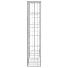 Vidaxl Gabionska stena s pokrovi iz pocinkanega jekla 80x20x100 cm