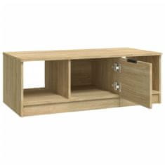 Vidaxl Klubska mizica sonoma hrast 102x50x36 cm konstruiran les