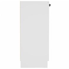 Vidaxl Komoda bela 60x30x70 cm konstruiran les