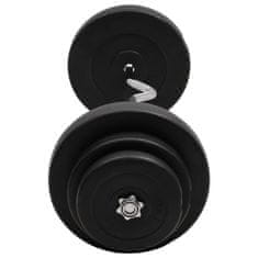 Vidaxl Zavita palica z utežmi 60 kg