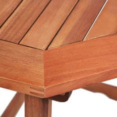 Greatstore Bistro miza 90x50x75 cm trden akacijev les
