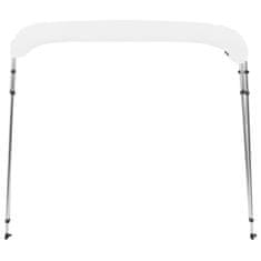 Vidaxl Bimini tenda s 4 loki bela 243x180x137 cm