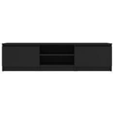 shumee TV omarica črna 140x40x35,5 cm iverna plošča