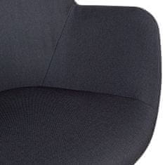 Bruxxi Jedilni stoli Ronny (SET 2), tekstil, črna