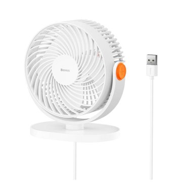 BASEUS Namizni ventilator Serenity, USB (bel)