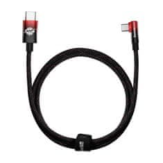 BASEUS MVP2 kabel USB-C do USB-C, 100 W, 1 m (črna/rdeča)