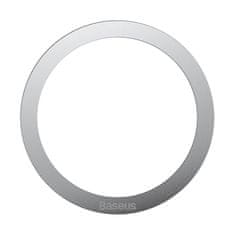 BASEUS Halo magnetni obroček za telefon, MagSafe, srebrn (2 kosa)